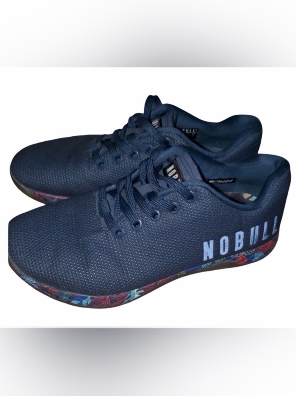NOBULL Dark Blue Sneakers with Vibrant Sole